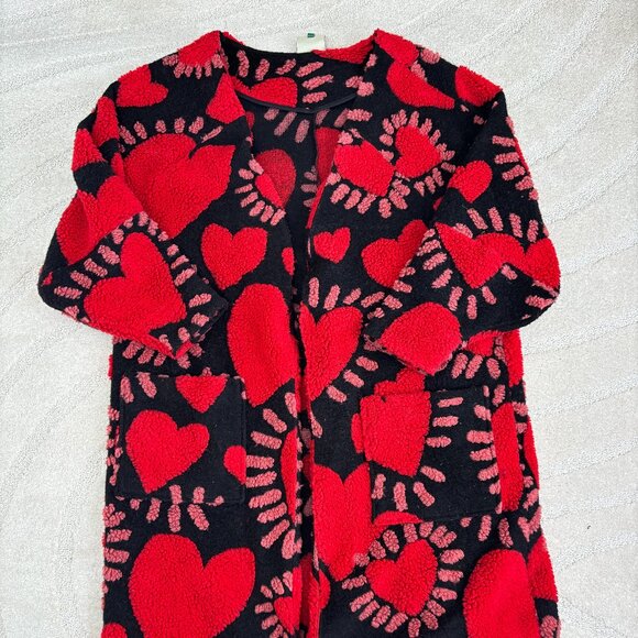 RARE! Farm Rio Hearts Cardigan - Picture 1 of 6